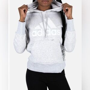 Adidas badge of sport hoodie grey pullover
